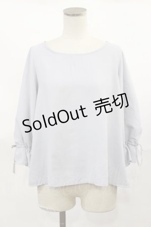 画像: F&A / スリットチュールレーススリーブプルオーバーブラウス Free BLUEGRAY H-25-04-05-1020-LO-BL-NS-ZH