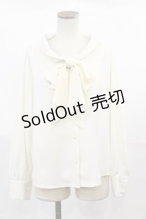 画像: an another angelus / ラッフルボウタイブラウス Free IVORY H-25-04-05-1021-CA-BL-NS-ZH