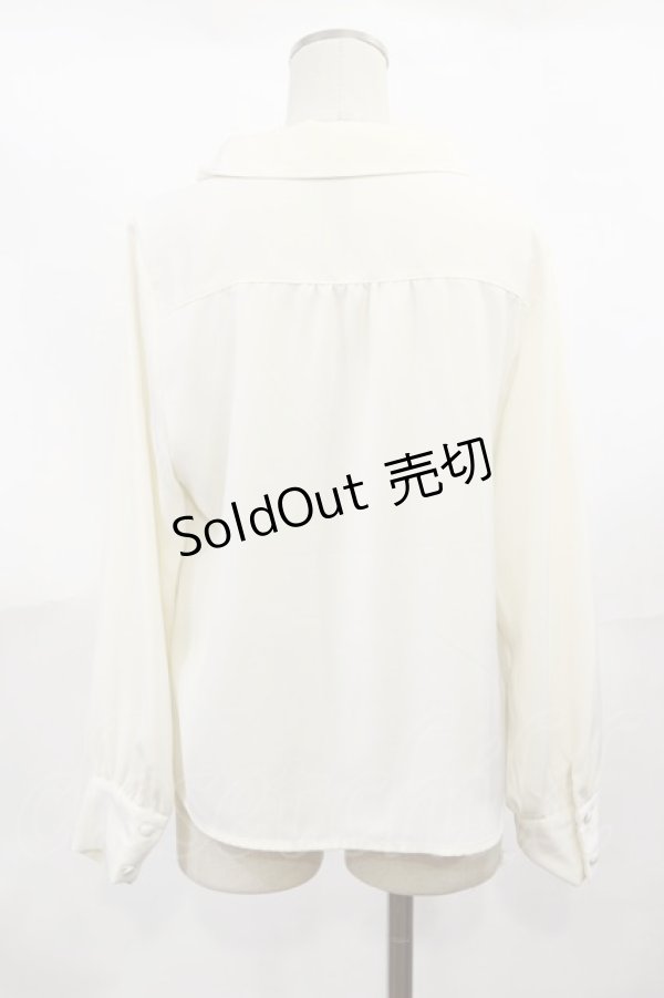 画像2: an another angelus / ラッフルボウタイブラウス Free IVORY H-25-04-05-1021-CA-BL-NS-ZH (2)