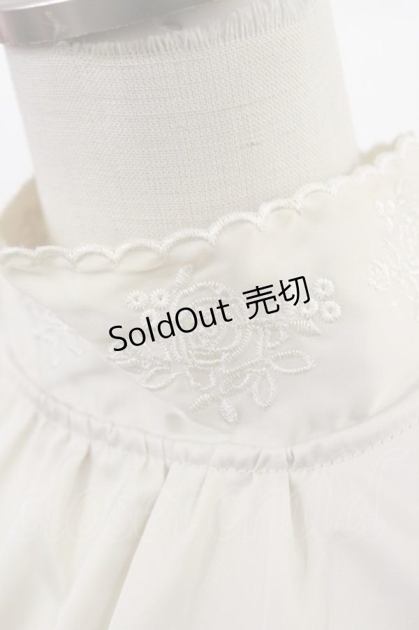 画像3: an another angelus / カットワーク刺繍スタンドカラーブラウス Free PINK BEIGE H-25-04-05-1023-CA-BL-NS-ZH (3)