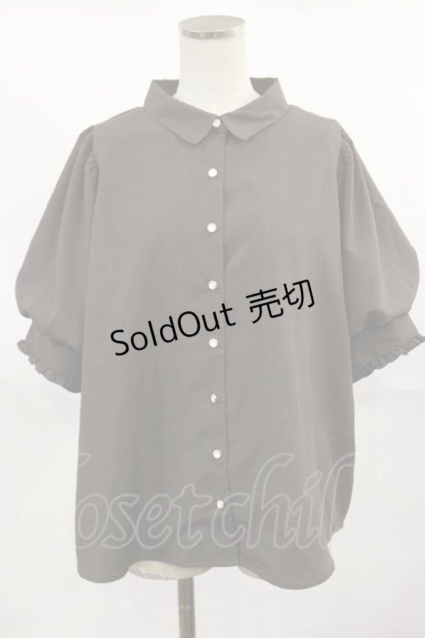 画像1: axes femme / ボリューム袖ブラウス M ブラウン H-25-04-05-1024-AX-BL-NS-ZH (1)