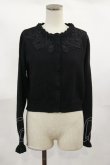 画像1: m petit by misako / AM バラレースニットカーディガン M ブラック H-25-04-05-1029-LO-TO-NS-ZH (1)