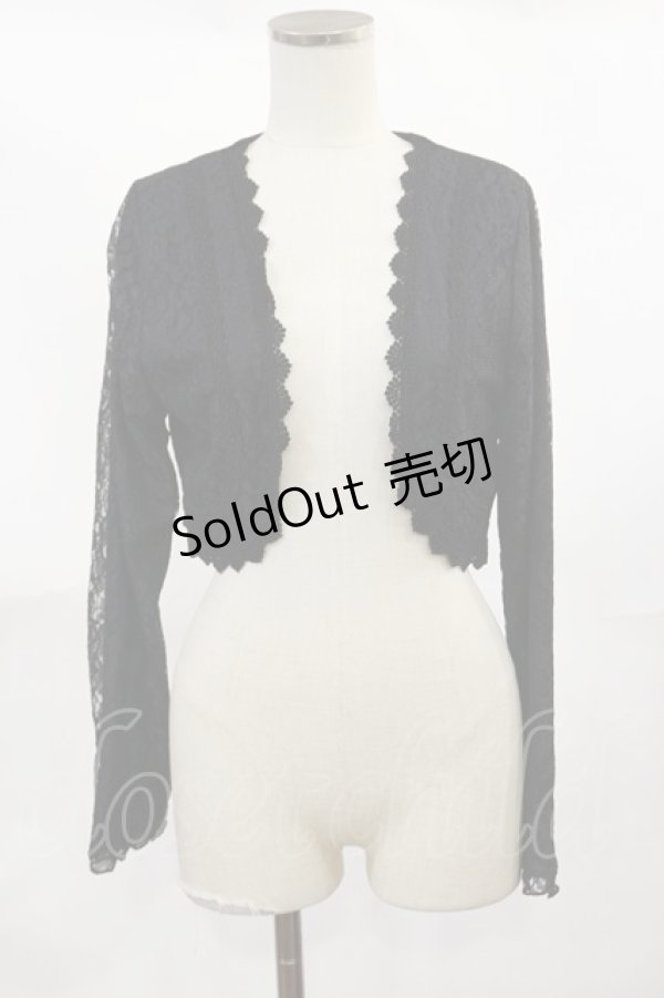 画像1: axes femme / レースボレロ M ブラック H-25-04-05-1031-AX-TO-NS-ZH (1)