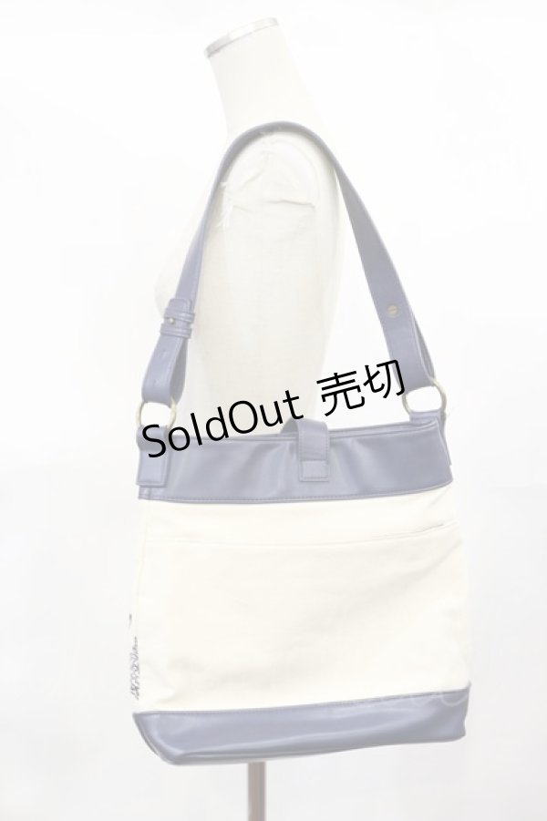 画像2: axes femme / キャンバス刺繍バッグ Free ネイビー H-25-04-05-1036-AX-BG-NS-ZH (2)