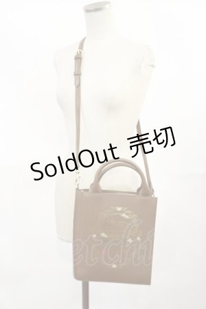 画像: Maison de FLEUR / Disney 女王/ブック型ショルダーバッグ  ブラウン H-25-04-05-1037-LO-BG-NS-ZH