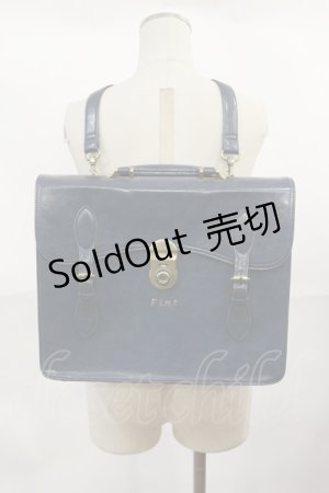 画像: Fi.n.t / 変型フラップサッチェルバッグ  NAVY H-25-04-05-1039-CA-BG-NS-ZH