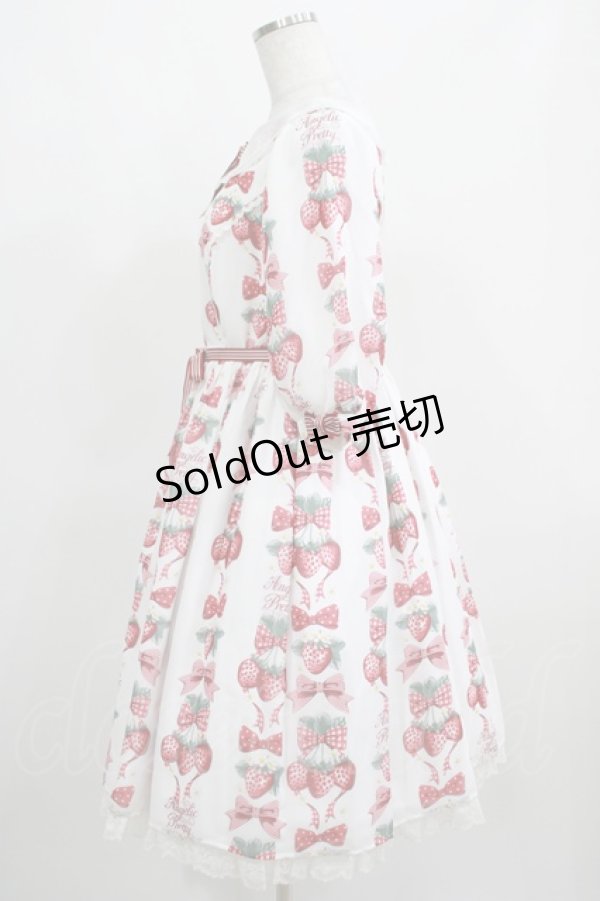 画像2: Angelic Pretty / Strawberry Dollワンピース Free シロ H-25-04-05-001-AP-OP-NS-ZH (2)