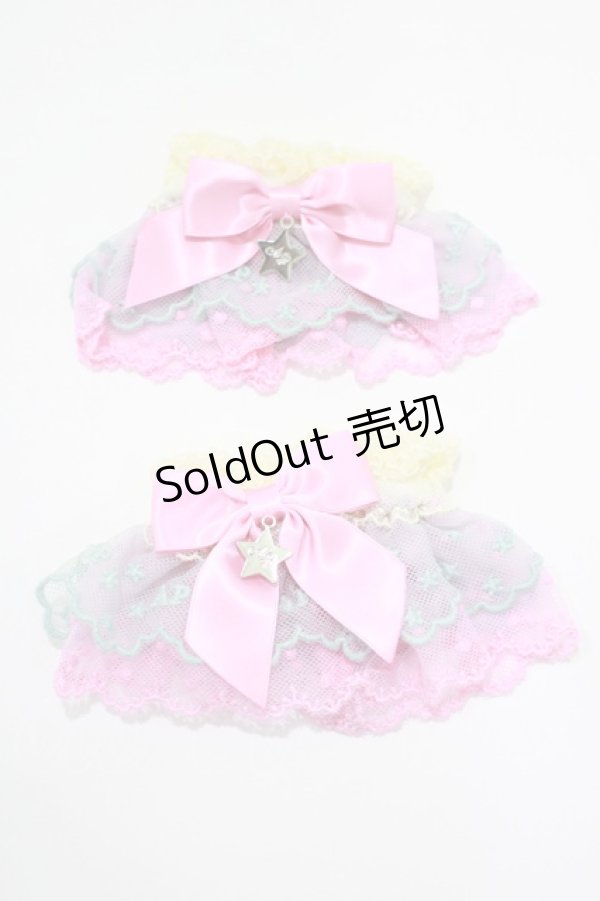 画像1: Angelic Pretty / カラフルStarお袖とめ  イエロ‐/ミント/ピンク H-25-04-05-061-AP-ZA-NS-ZH (1)