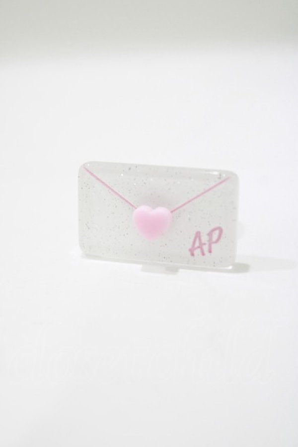 画像1: Angelic Pretty / Lovely Love Letterリング  ピンク H-25-04-05-070-AP-AC-NS-ZH (1)