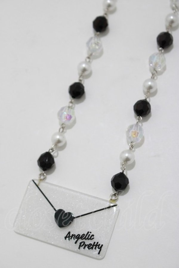 画像1: Angelic Pretty / Lovely Love Letterネックレス  ブラック H-25-04-05-071-AP-AC-NS-ZH (1)