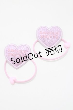 画像: Angelic Pretty / グリッターHeartヘアポニーSet  ピンク H-25-04-05-075-AP-AC-NS-ZH