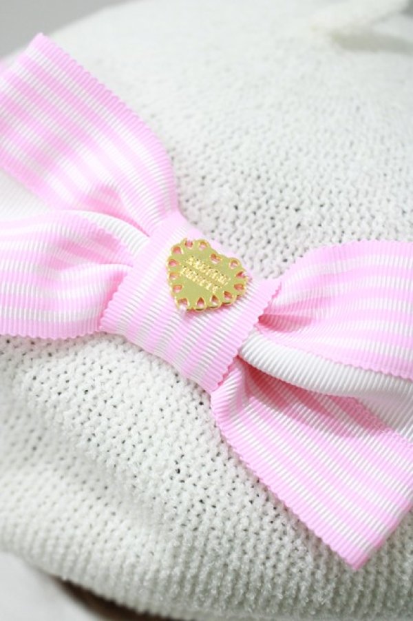 画像2: Angelic Pretty / Cuteストライプリボンサマーベレー  シロ H-25-04-05-082-AP-AC-NS-ZH (2)