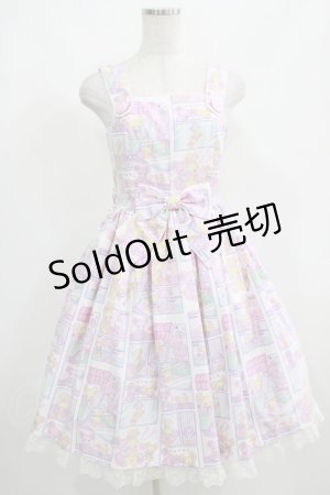 画像: Angelic Pretty / Comic Toysジャンパースカート Free シロ H-25-04-05-009-AP-OP-NS-ZH