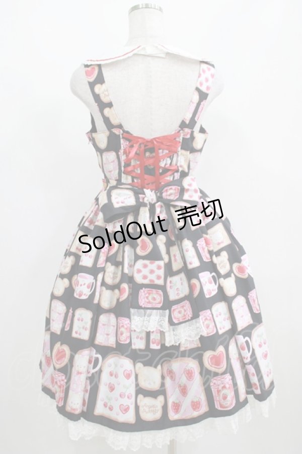 画像3: Angelic Pretty / Sunny Day Brunchジャンパースカート Free ブラック H-25-04-05-010-AP-OP-NS-ZH (3)