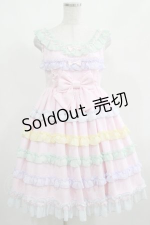画像: Angelic Pretty / しゃぼん玉ジャンパースカート(2023) Free ピンク H-25-04-05-013-AP-OP-NS-ZH