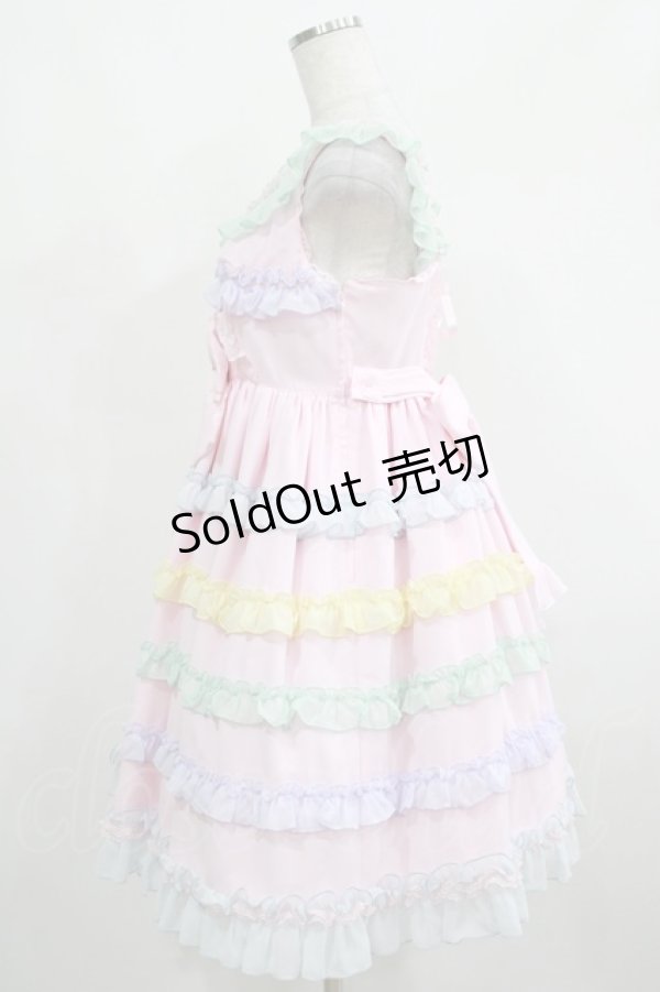 画像2: Angelic Pretty / しゃぼん玉ジャンパースカート(2023) Free ピンク H-25-04-05-013-AP-OP-NS-ZH (2)