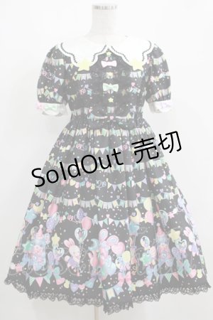 画像: Angelic Pretty / Happy Garlandワンピース Free ブラック H-25-04-05-014-AP-OP-NS-ZH