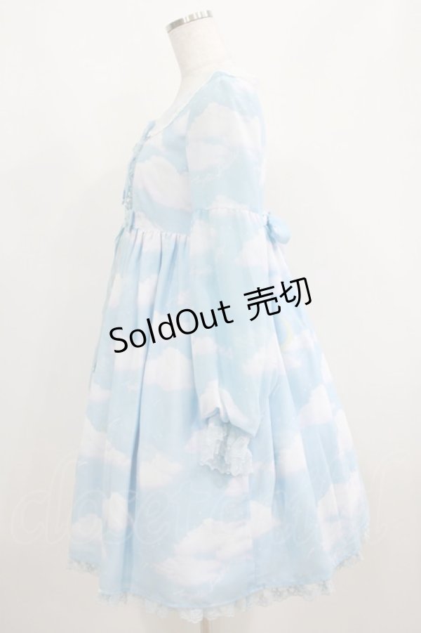 画像2: Angelic Pretty / Misty Skyワンピース Free サックス H-25-04-05-015-AP-OP-NS-ZH (2)