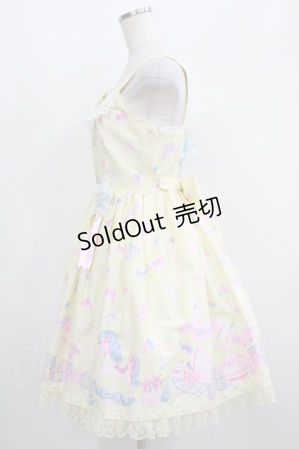 画像2: Angelic Pretty / Dreamyベビールームジャンパースカート Free イエロー H-25-04-05-016-AP-OP-NS-ZH (2)