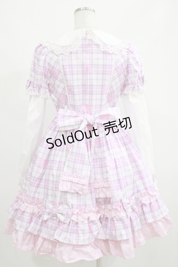 画像3: Angelic Pretty / Sprinkle Heart Tartanワンピース Free シロ H-25-04-05-002-AP-OP-NS-ZH (3)