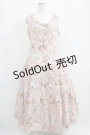画像: PINK HOUSE / ポストカードプリントノースリーブワンピース Free ピンク H-25-04-05-022-LO-OP-NS-ZH