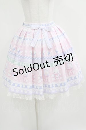 画像: Angelic Pretty / Fancy Borderスカート Free ピンク H-25-04-05-024-AP-SK-NS-ZH