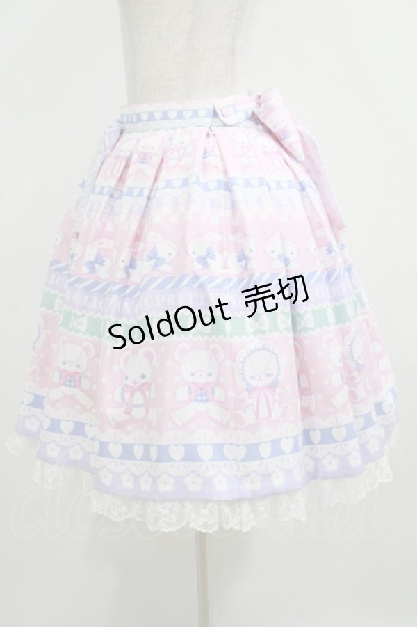 画像2: Angelic Pretty / Fancy Borderスカート Free ピンク H-25-04-05-024-AP-SK-NS-ZH (2)