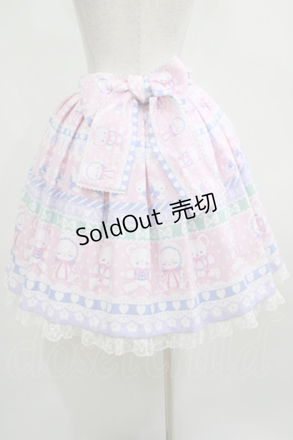 画像3: Angelic Pretty / Fancy Borderスカート Free ピンク H-25-04-05-024-AP-SK-NS-ZH (3)