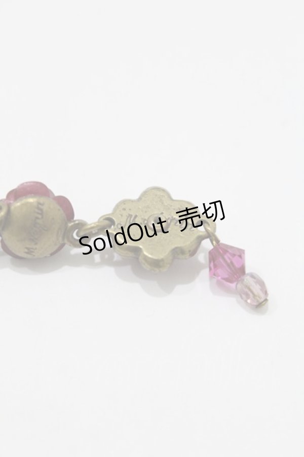 画像3: Michal Negrin / フラワーチャームピアス  ゴールド×ピンク H-25-04-06-007-LO-AC-KB-ZH (3)