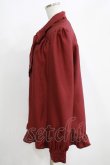 画像2: Enchantlic Enchantilly / ノーブルリボンタイブラウス M ボルドー H-25-04-06-1028-LO-BL-NS-ZH (2)