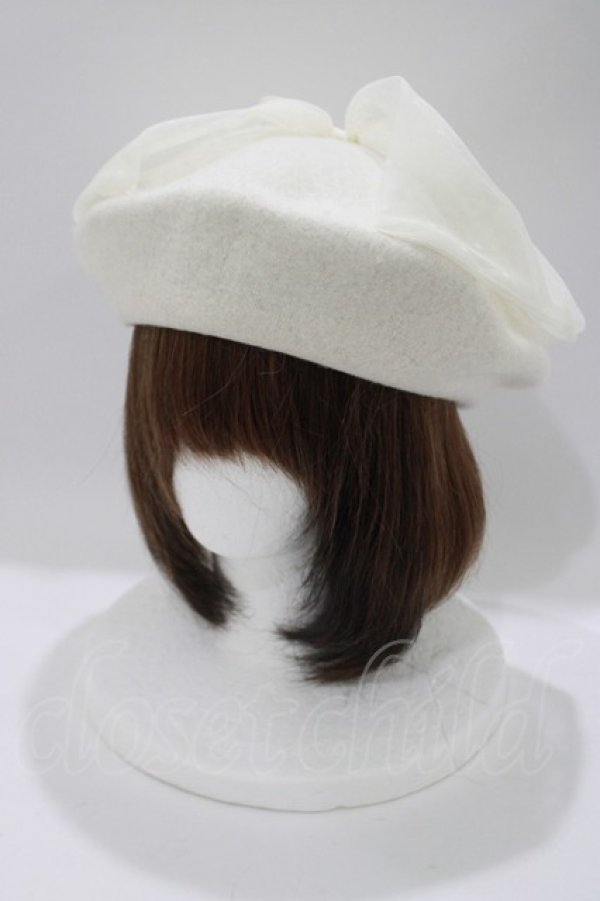 画像1: m petit by misako / AM*NIリボンベレー  オフ H-25-04-06-1043-LO-AC-NS-ZH (1)