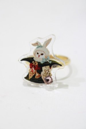 画像: Enchantlic Enchantilly / Dolled Up Ring〜不思議の国のQueen cat 帽子屋のシルクハット〜 Free ゴールド H-25-04-06-1049-LO-AC-NS-ZH