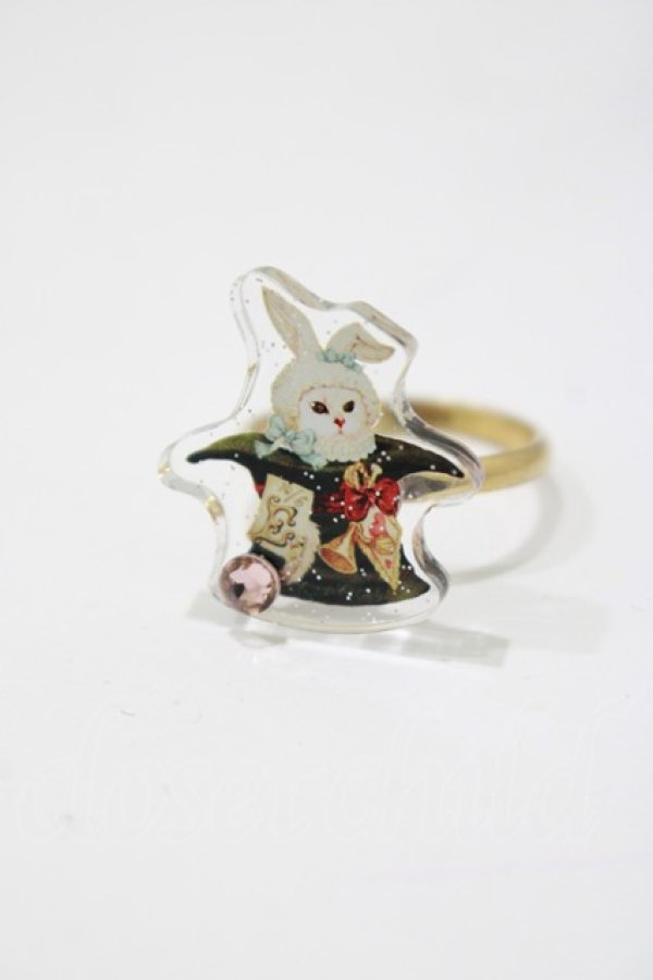 画像1: Enchantlic Enchantilly / Dolled Up Ring〜不思議の国のQueen cat 帽子屋のシルクハット〜 Free ゴールド H-25-04-06-1050-LO-AC-NS-ZH (1)