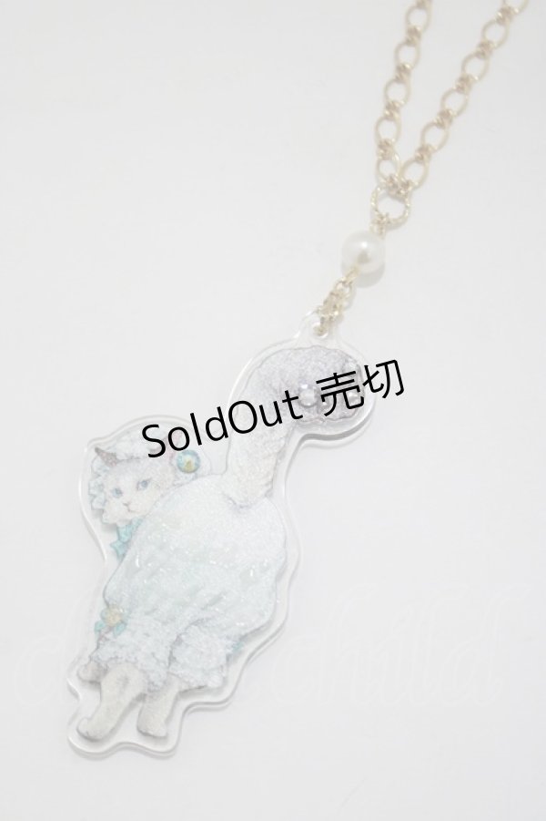 画像1: Enchantlic Enchantilly / おやすみドロワーズ猫ちゃんネックレス  ゴールド H-25-04-06-1060-LO-AC-NS-ZH (1)