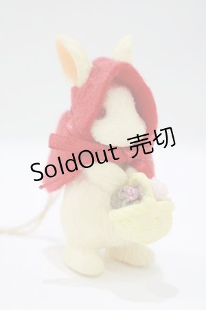 画像: Alice Garden Rose / 赤ずきんのうさぎペンダント  レッド H-25-04-06-1061-PA-AC-NS-ZH