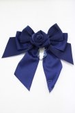 画像1: Enchantlic Enchantilly / ローズリボンブローチ  ネイビー H-25-04-06-1066-LO-ZA-NS-ZH (1)