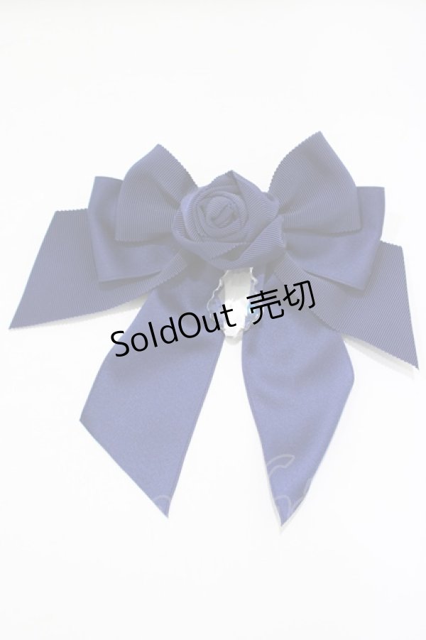 画像1: Enchantlic Enchantilly / ローズリボンブローチ  ネイビー H-25-04-06-1066-LO-ZA-NS-ZH (1)