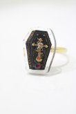 画像1: Enchantlic Enchantilly / Dolled Up Ring〜薔薇の棺〜 Free クリア/ブラック H-25-04-06-1071-LO-AC-NS-ZH (1)