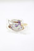 画像1: Enchantlic Enchantilly / Dolled up Ring〜すみれのティーカップ〜 Free ゴールド H-25-04-06-1072-LO-AC-NS-ZH (1)