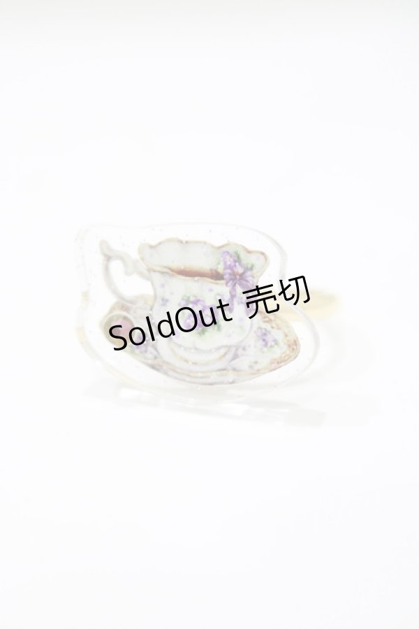 画像1: Enchantlic Enchantilly / Dolled up Ring〜すみれのティーカップ〜 Free ゴールド H-25-04-06-1072-LO-AC-NS-ZH (1)