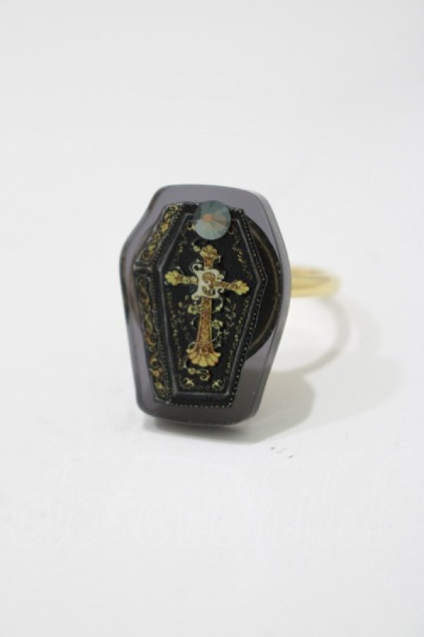 画像1: Enchantlic Enchantilly / Dolled Up Ring〜薔薇の棺〜 Free ブラック H-25-04-06-1073-LO-AC-NS-ZH (1)