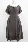 画像1: an another angelus / パイピング使いダブルクレリック衿ワンピース Free BROWN H-25-04-06-1010-CA-OP-NS-ZH (1)