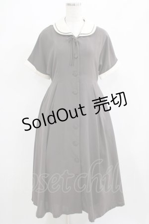 画像: an another angelus / パイピング使いダブルクレリック衿ワンピース Free BROWN H-25-04-06-1010-CA-OP-NS-ZH