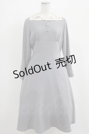 画像: an another angelus / 変形クレリックレース衿ワンピース Free SAX H-25-04-06-1011-CA-OP-NS-ZH