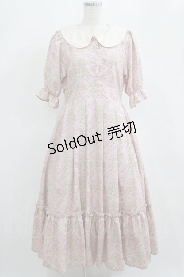 画像1: m petit by misako / NINA’Sコラボトワルドジュイワンピース M ピンク H-25-04-06-1012-LO-OP-NS-ZH (1)