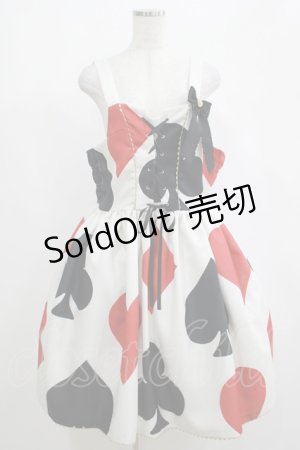 画像: Vierge Vampur / 【プラスサイズ】ファニートランプジャンパースカート プラスサイズ オフ H-25-04-06-1002-LO-OP-NS-ZH