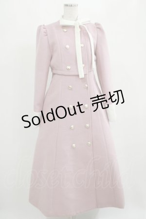 画像: 【SALE】Me roir / 配色ドーリーロングコート M ピンク H-25-04-06-1013-GO-CO-NS-ZT-C057