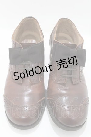 画像: Jane Marple / オペラリボンのウィングチップシューズ S ブラウン H-25-04-06-015-JM-SH-KB-ZH