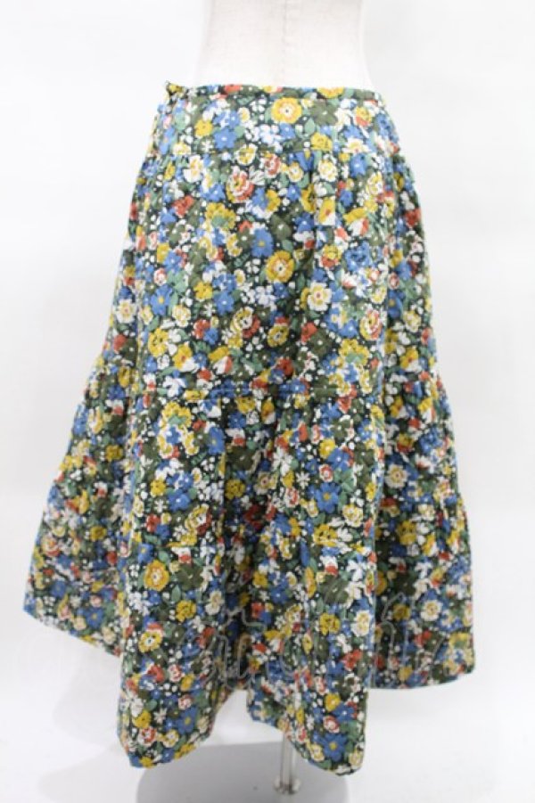 画像3: Jane Marple Dans Le Salon / Gloria lomo matelasse skirt  グリーン H-25-04-06-020-JM-SK-KB-ZH (3)