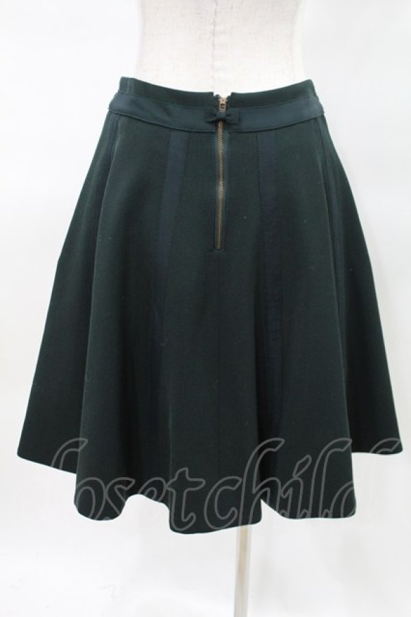 画像2: Jane Marple / Cashmere Doeskin Gored Skirt  ダークグリーン H-25-04-06-025-JM-SK-KB-ZH (2)